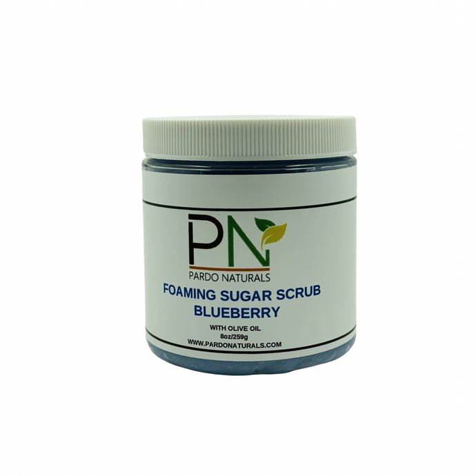 Foaming sugar scrub